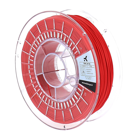 Kimya TPC-91A Filament 3D rouge